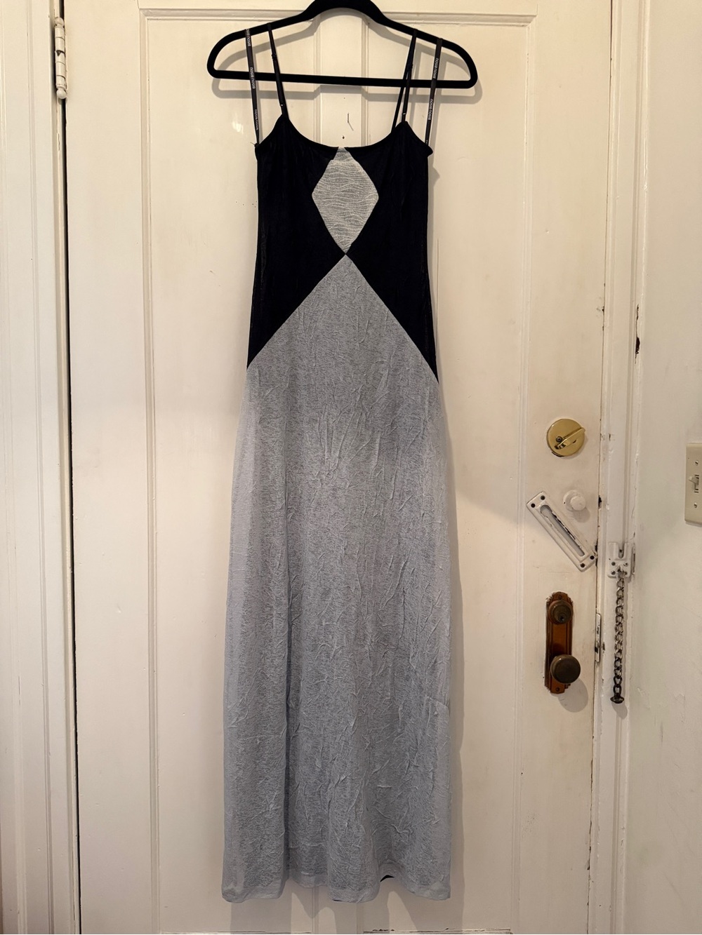 90’s Bisou Bisou Michele Bohbot Colorblock slip Dress Y2K Maxi Dress size S